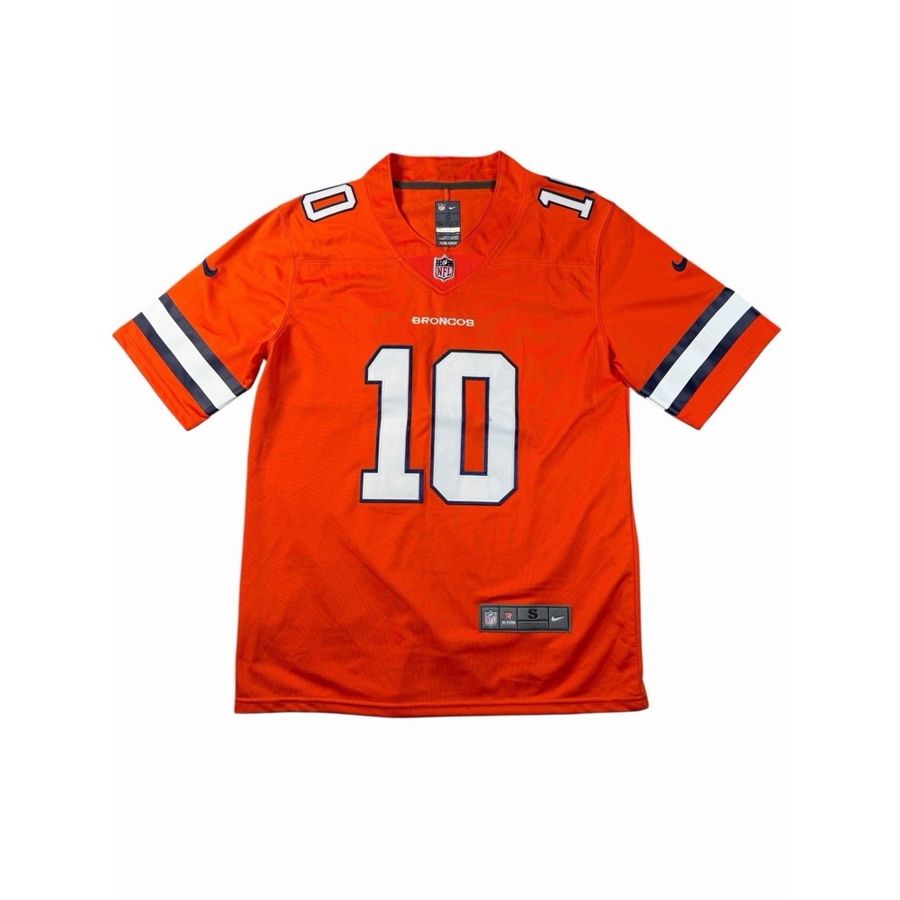 Denver Broncos Jerry Jeudy #10 Nike NFL Game Jersey Orange Mens Small